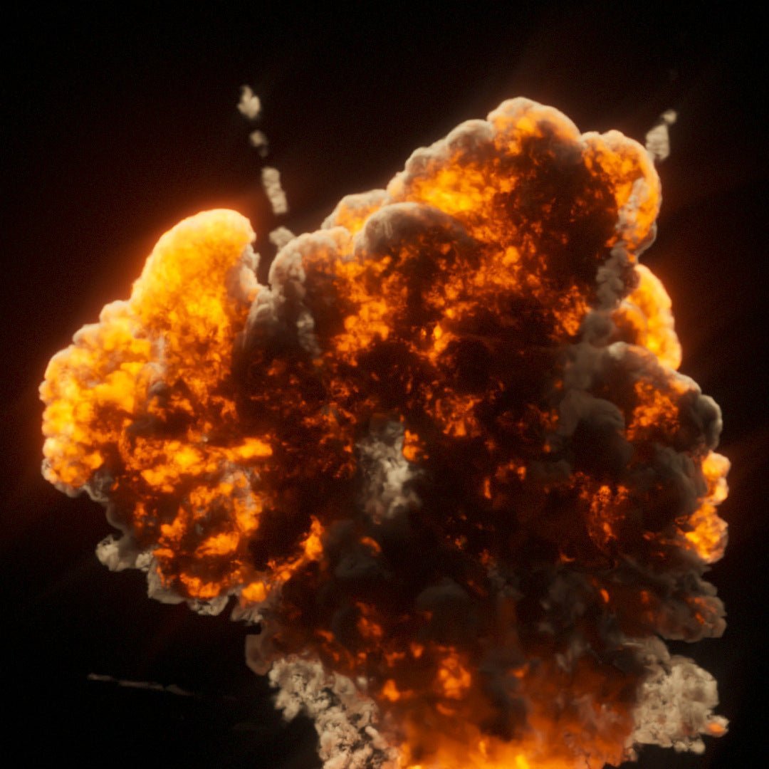 Pyro Shader (With 3 Animated VDB Explosions) - Fraser FX